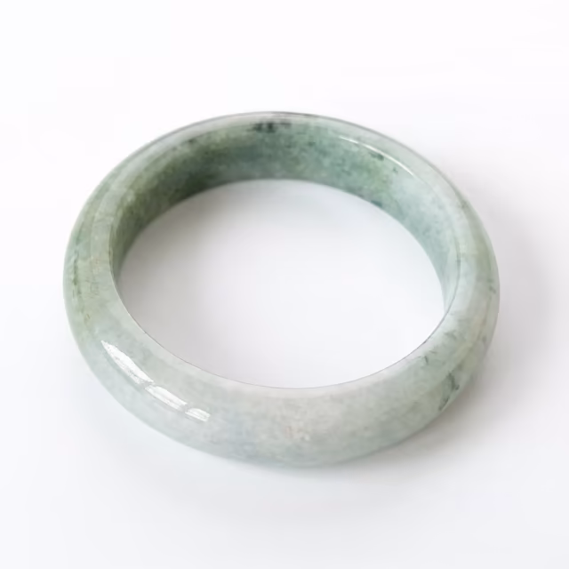 58mm 时光雅韵：缅甸冰种飘花翡翠手镯 view 3
