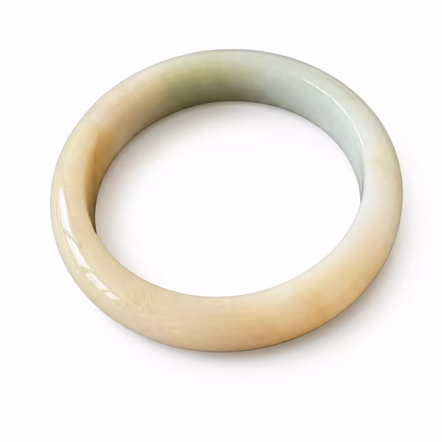 59mm 温润冰种多彩翡翠手镯 - 经典圆条，雅致永恒 view 3