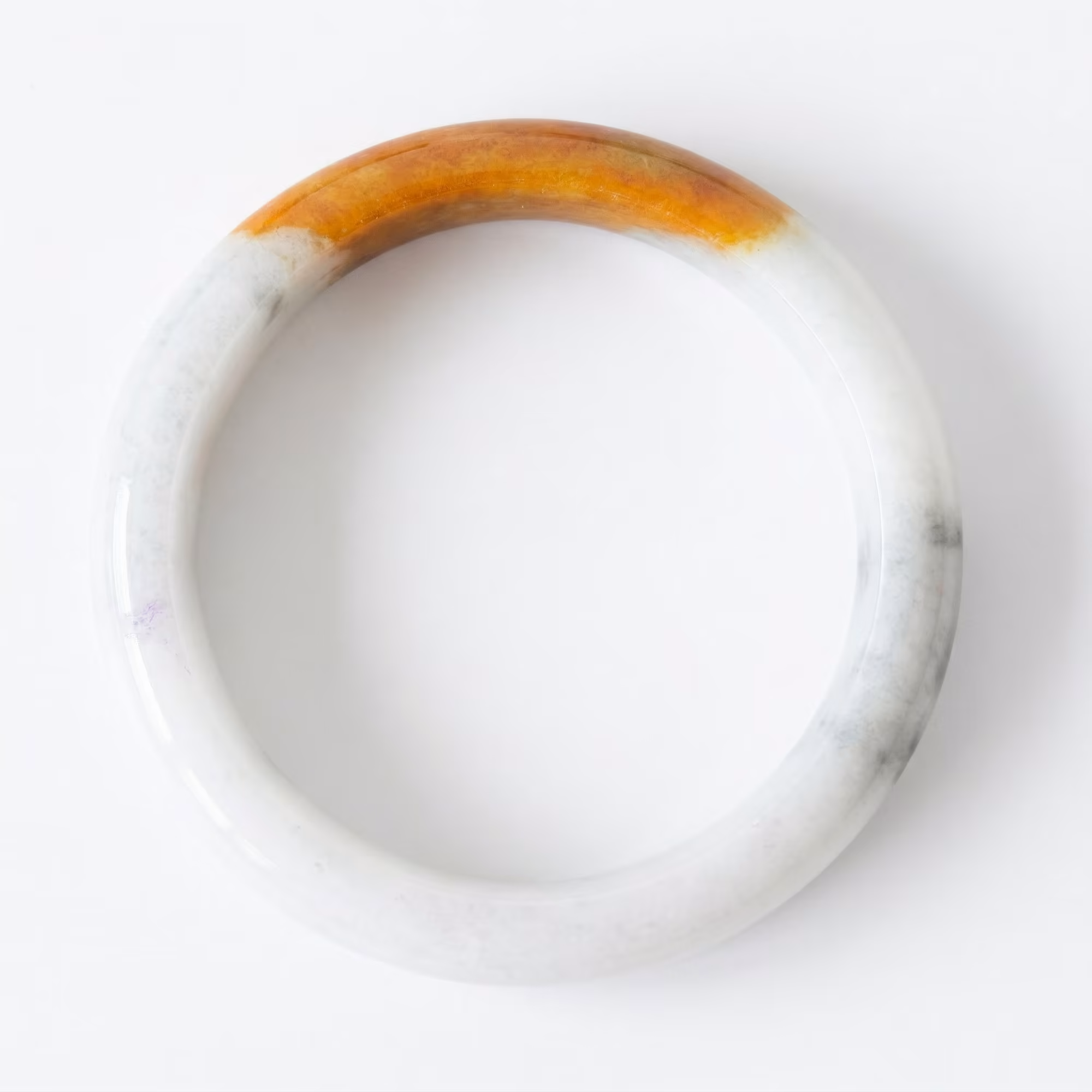 60mm 雅韵多色翡翠手镯 - 冰润光华 祥瑞萦绕