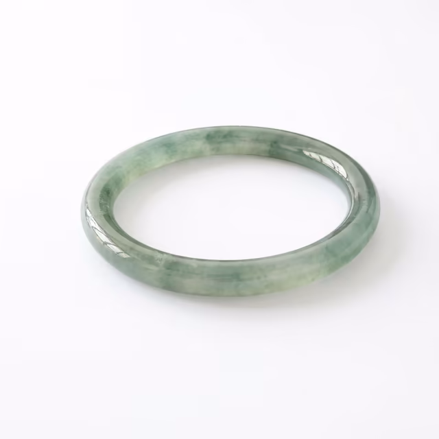 52mm 温润冰糯种翡翠手镯 - 典雅正圈翠镯 view 2