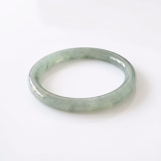 52mm 温润冰糯种翡翠手镯 - 典雅正圈翠镯 view 3