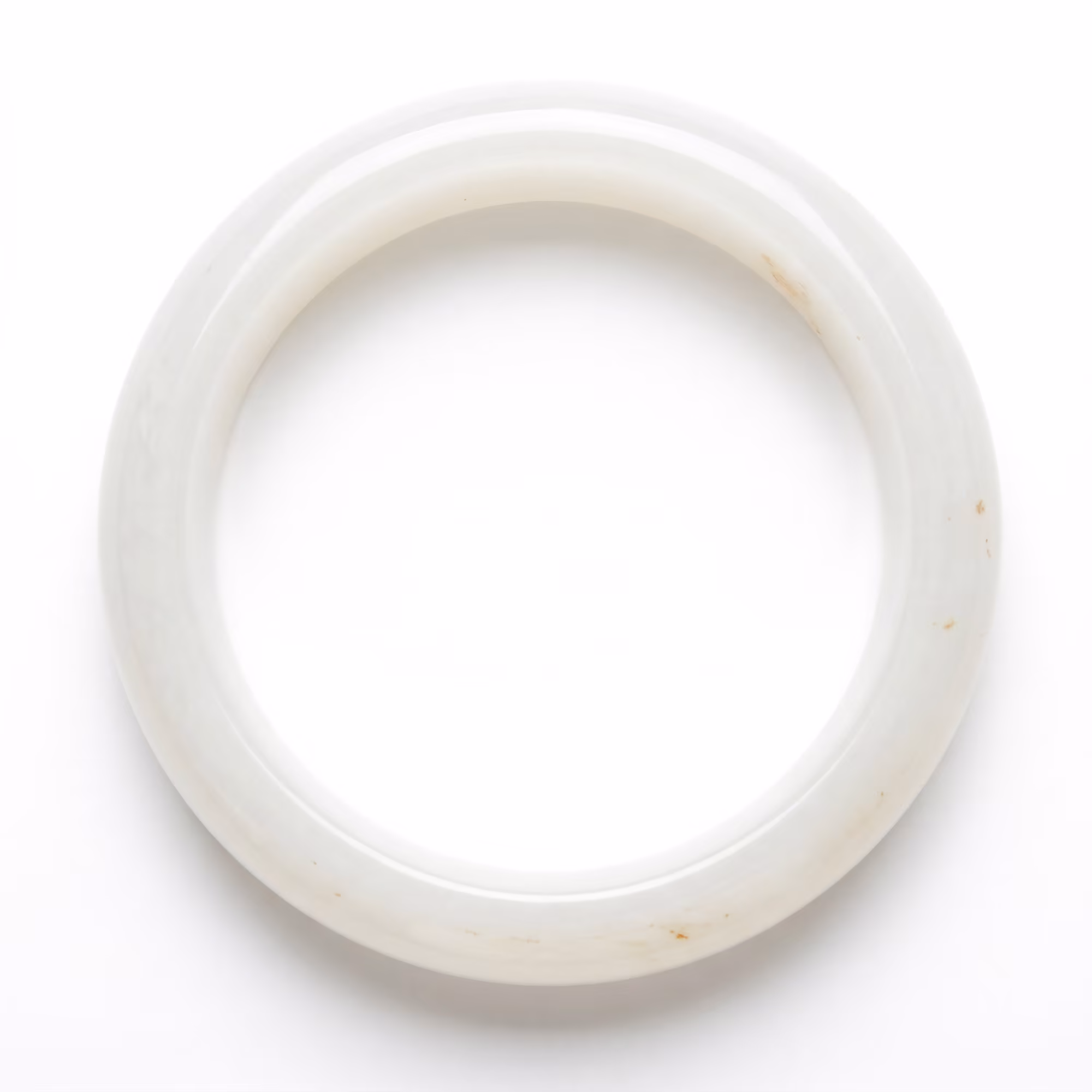 59mm 冰种翡翠平安镯 | 缅甸天然A货 | 纯净优雅圆条玉镯