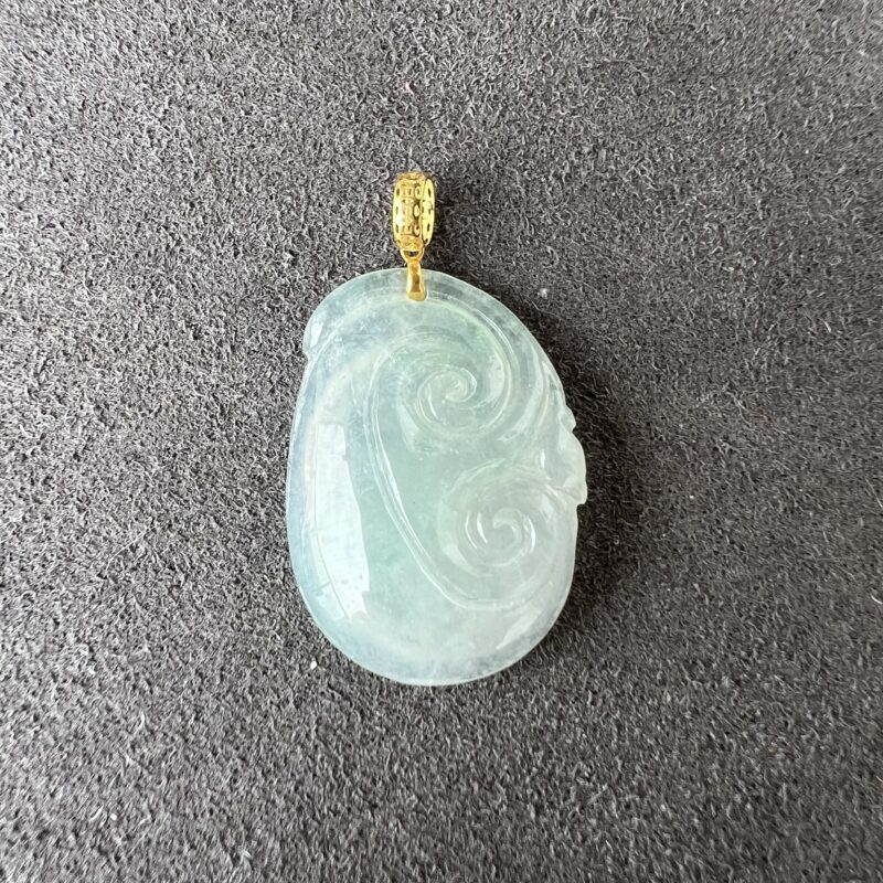 Sky Blue Ru Yi Pendant 23mm, PSS670