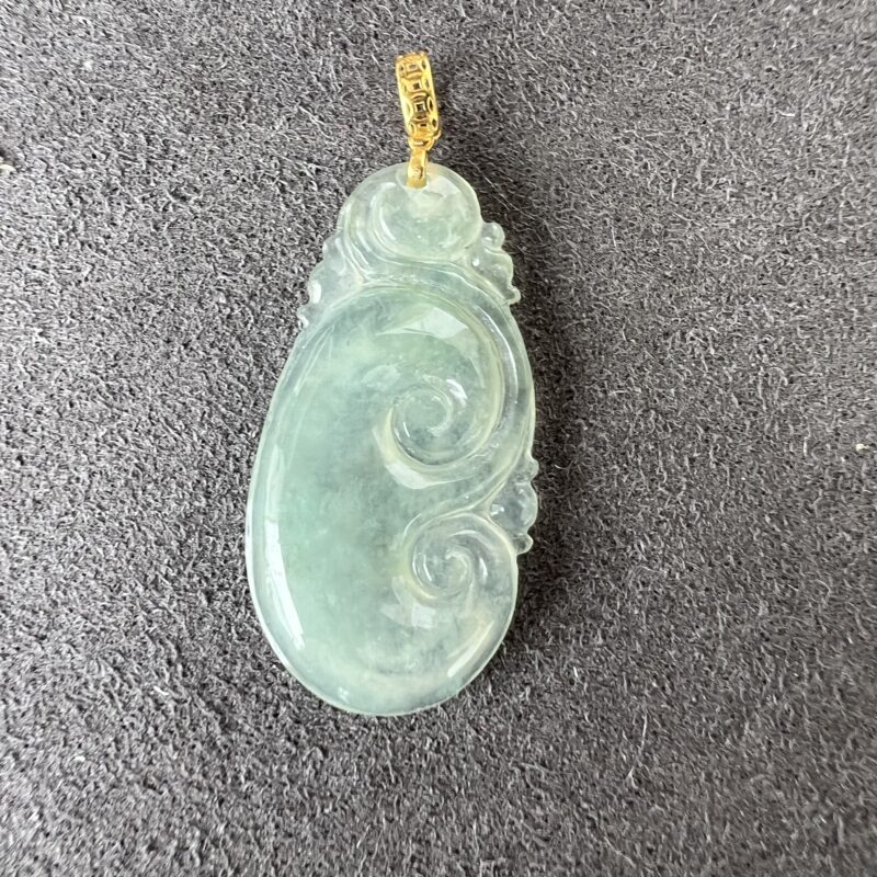 Sky Blue Ru Yi Pendant 27mm, PSS671