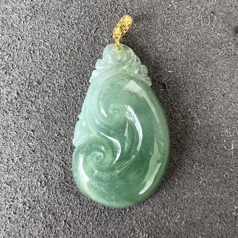 Sky Blue Ru Yi Pendant 30mm, PSM672