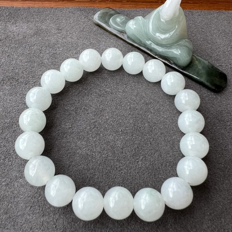White Beads Bracelet - Beads10mm, BWL828