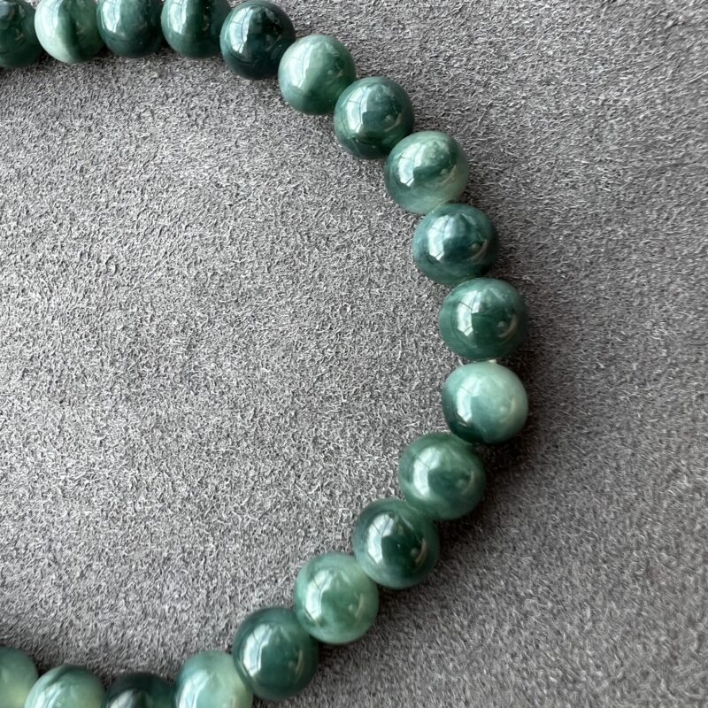 Lake Blue Beads Bracelet - Beads6.8mm, BLM831