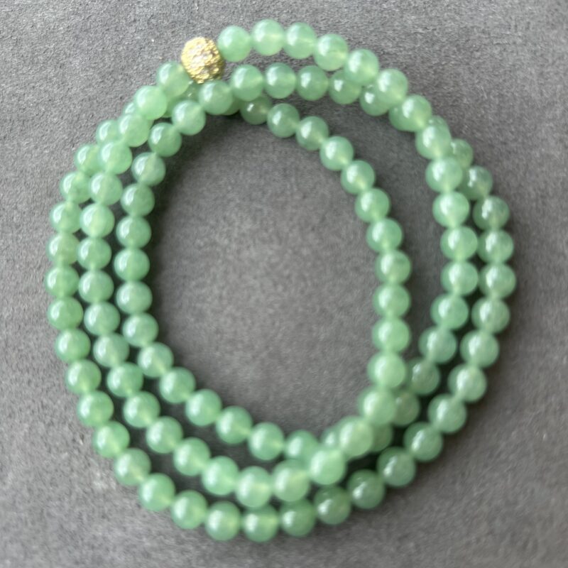 Green Beads Necklace - Beads6.8mm, NGL835