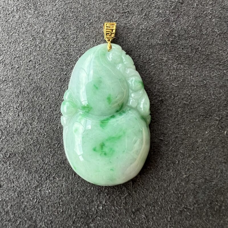 Green Piao Hua Ru Yi Pendant 33.8mm, PGL841