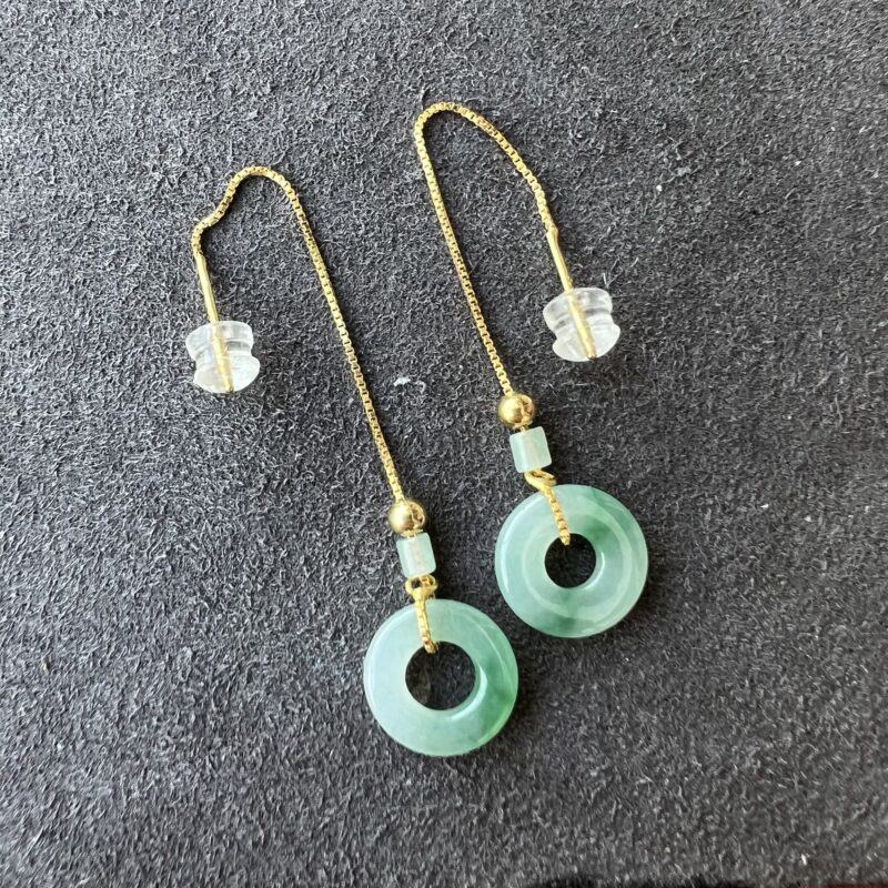 Green Circle Earring 34mm, EGM855