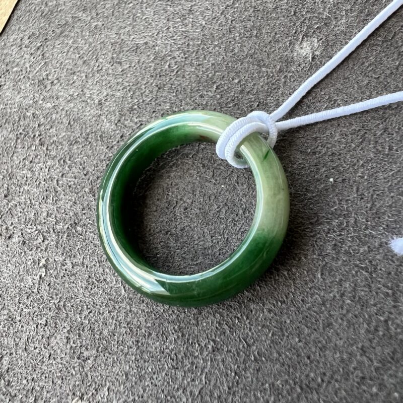 15.6mm Green Round Ring - Full Jadeite Ring15.6mm, RGM858