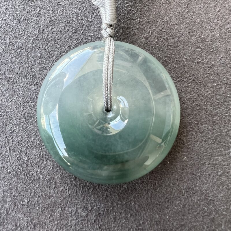 Lake Blue Button (Ping An Kou) Pendant 29.1mm, PLM863