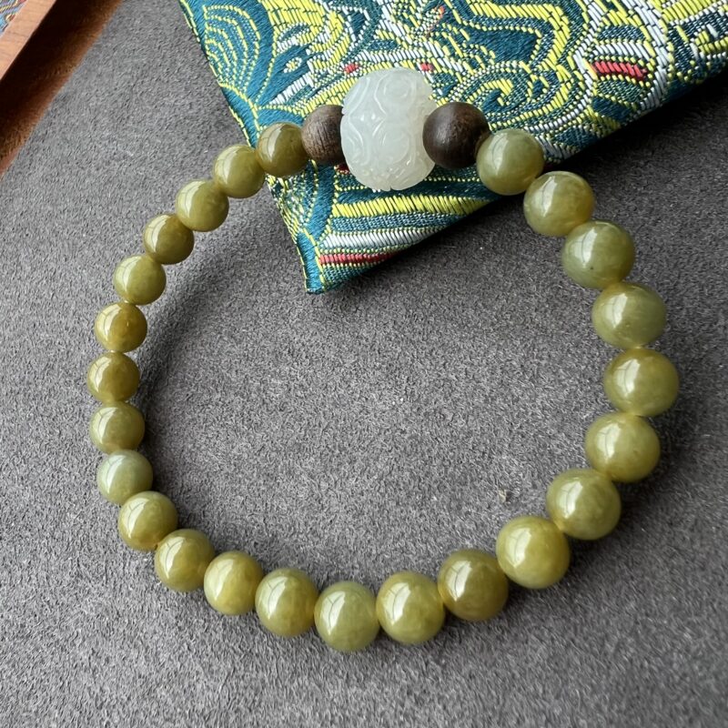 Bright yellow Beads Bracelet - Beads10mm, BBM875