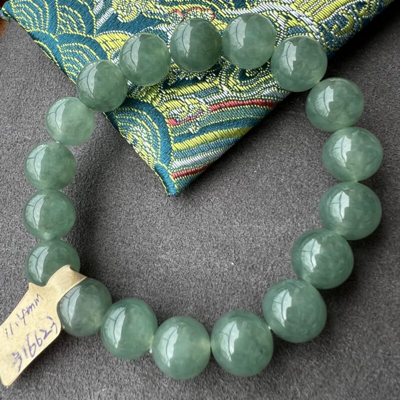 Green Beads Bracelet - Beads11.4mm, BGL876