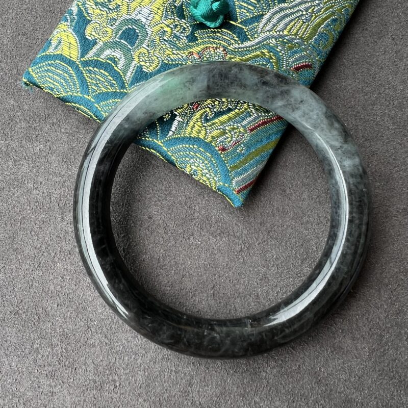 59mm Piano Black Round (Yuan Tiao) Bangle 59mm, BPL879