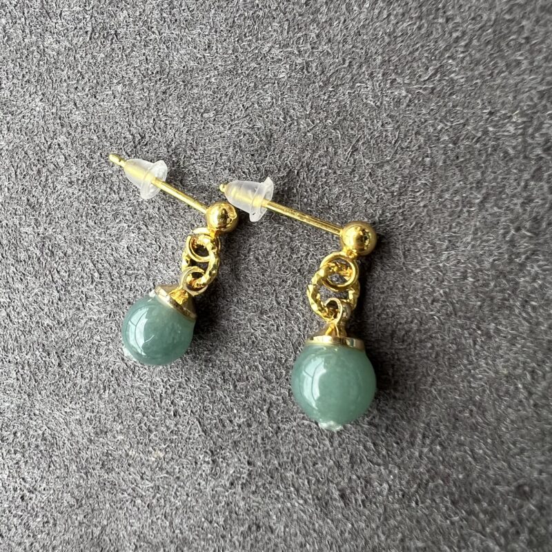 Sky Blue Beads Earring 6mm, ESM891