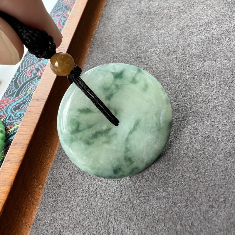 Lake Blue Button (Ping An Kou) Pendant 31.8mm, PLL901