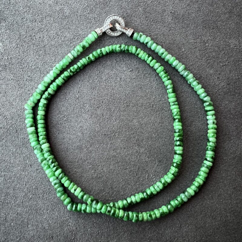 Green Beads Necklace - Beads4mm, NGM910