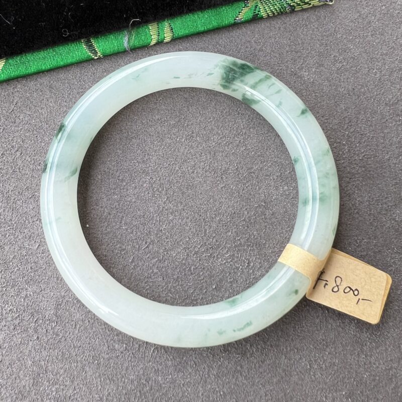 54.5mm Green Piao Hua Round (Yuan Tiao) Bangle 54.5mm, BGL935