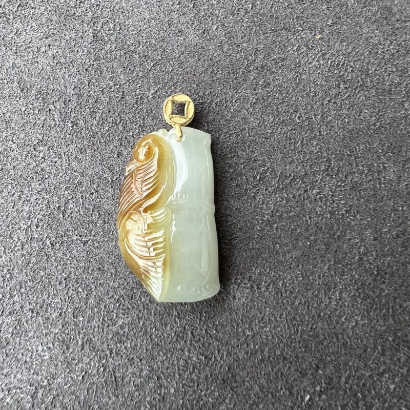 Yellow Bamboo Pendant 24mm, PYM971