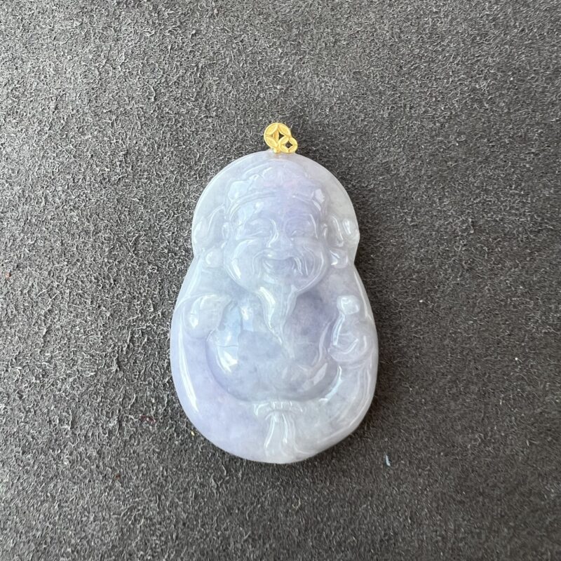 Purple God of Wealth (Cai Shen Ye) Pendant 30mm, PPL1033