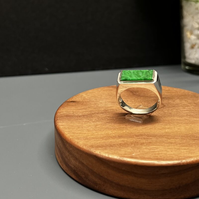 Green Square Ring - in setting19mm, RGL991