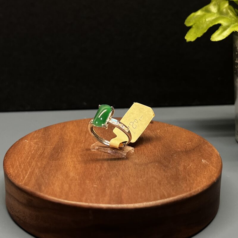 Green Square Ring - in setting11mm, RGM1000