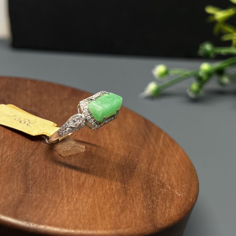 Green Irregular Ring - in setting12mm, RGM1002