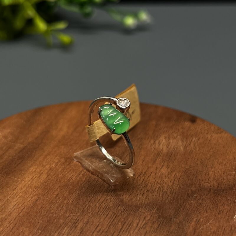 Green Beans (Fu Dou) Ring - in setting9mm, RGM1006