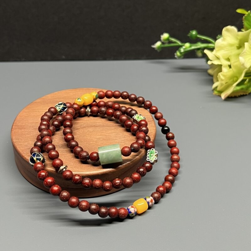 Green Piao Hua Beads Necklace - Beads12mm, NGM1035