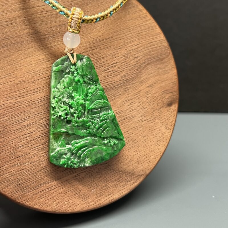 Green Plate (Wu Shi Pai) Pendant 43mm, PGL1042