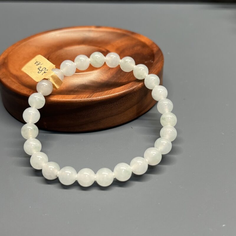 Icy White Beads Bracelet - Beads7.6mm, BIM1055