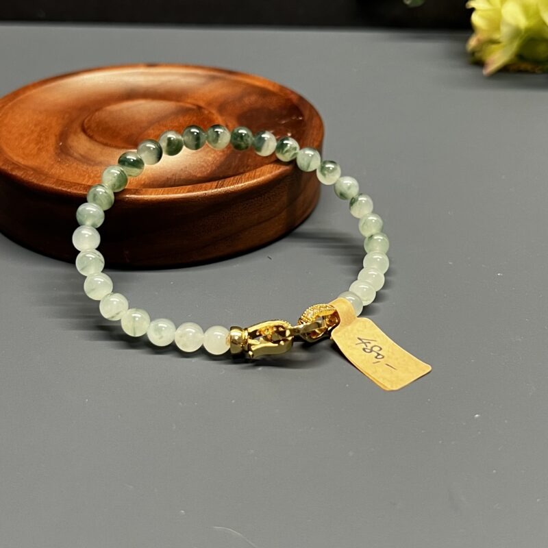 Lake Blue Beads Bracelet - Beads6.2mm, BLM1056