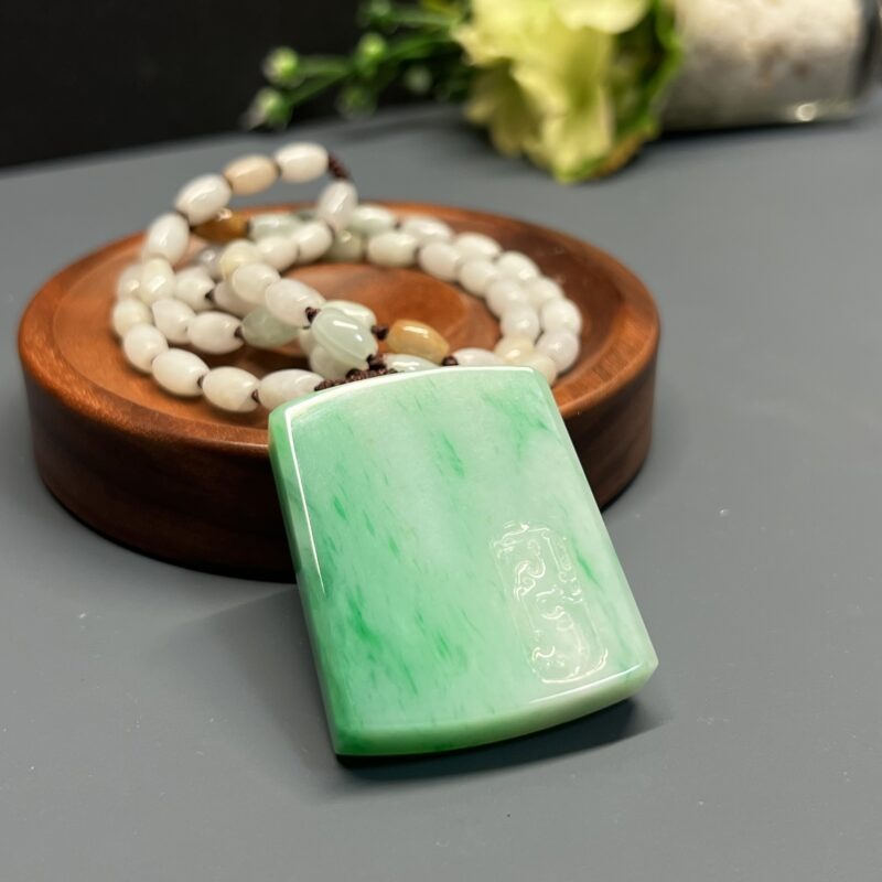 Green Plate (Wu Shi Pai) Pendant 44.6mm, PGL1059