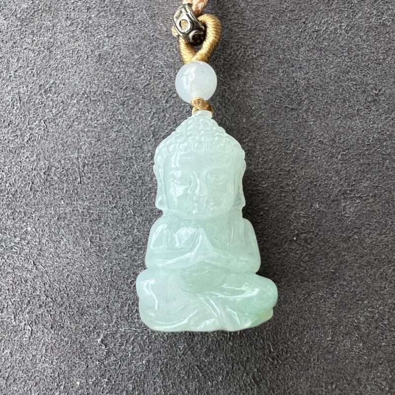 Icy Buddha Jade Pendant in Handmade String, Bundle (Various Color)