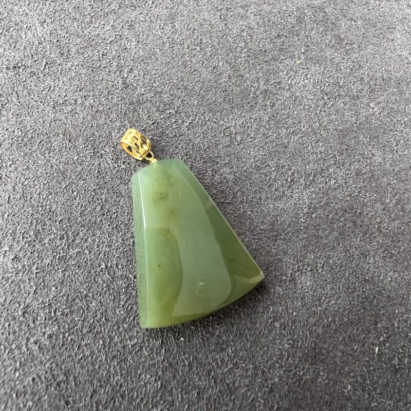 Icy Jade Pendant 18K Gold, Plate (Wu Shi Pai), Bundle (Various Color)