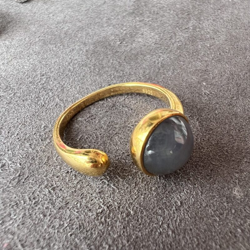 Icy Lavender Jade Ring Cabochon, In setting, Bundle (Various Design)