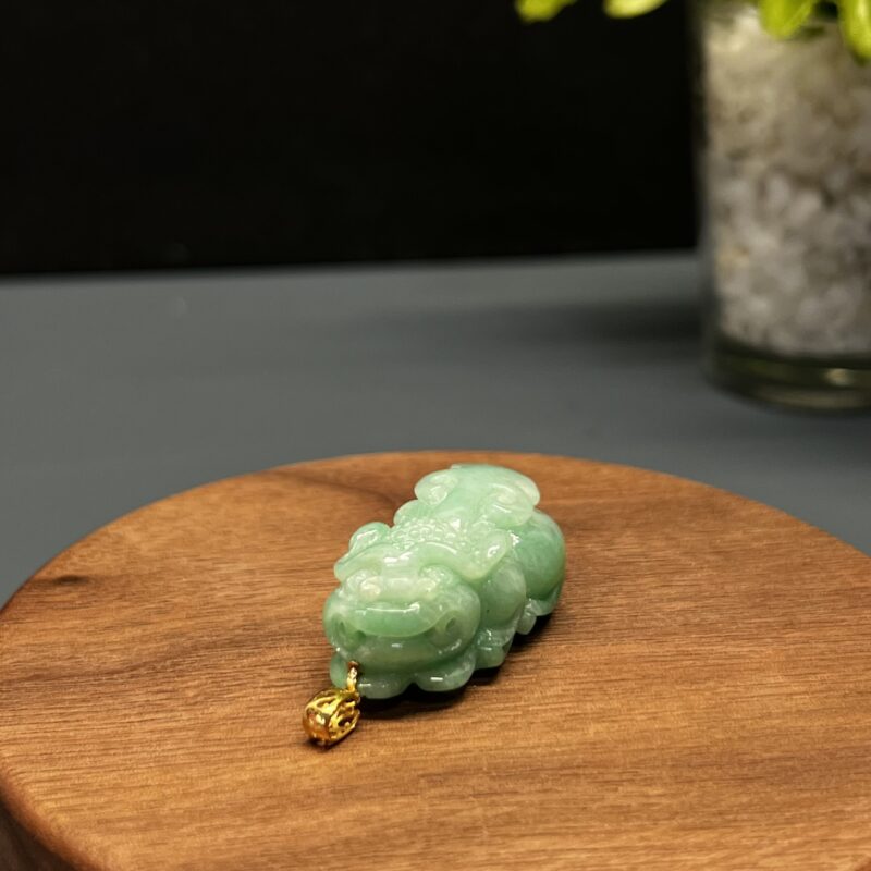 Icy Jade Pendant 18K Gold, Pi Xiu, Bundle (Various Color)